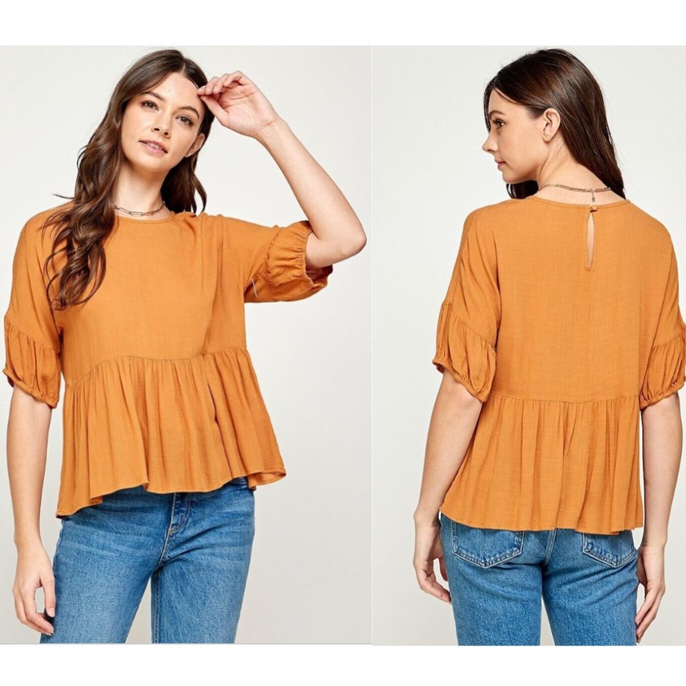 Mod Boutique Peplum Top szL